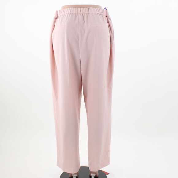Bar III Plus Size Solid Pull-On Pants in Rosebud - Picture 3 of 5